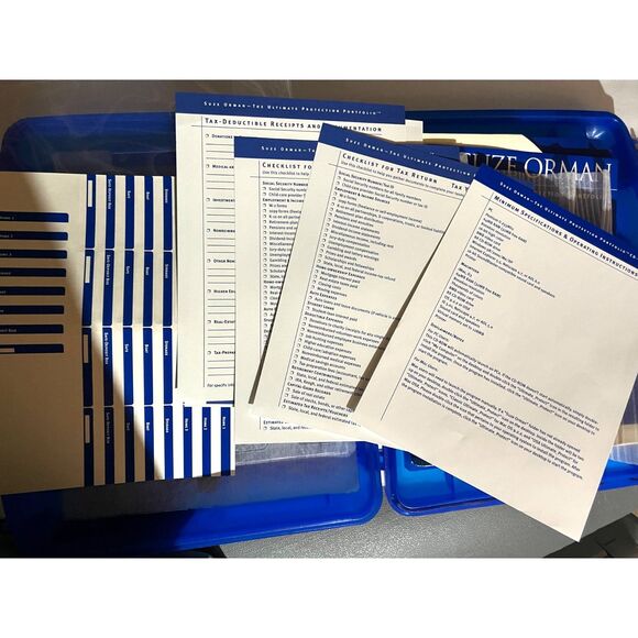 Suze Orman The Ultimate Protection Portfolio & Hard Storage Case Estate & Tax - Picture 1 of 14